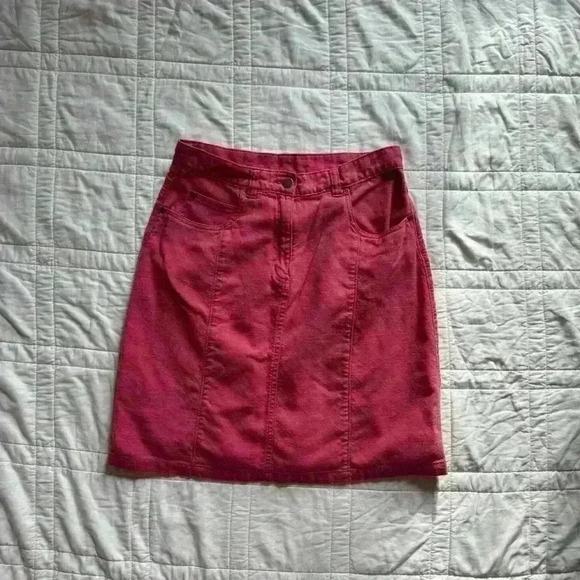 Woolrich pink denim mini skirt size 10 - Picture 1 of 8